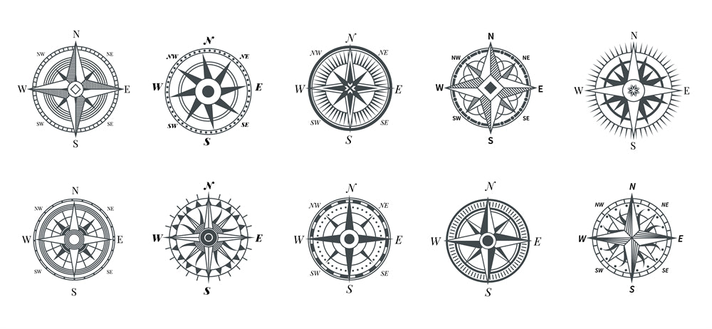 Rudder - Sailing -Steel Wheel Elements -Vector-image-jpg-eps- Logo Badge designs