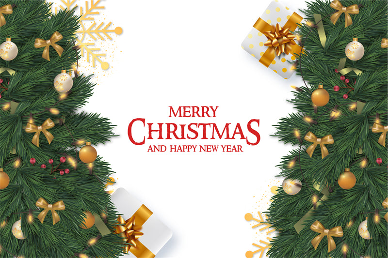 Luxurious Christmas Tree Photo Bakcground - Christmas Presents Decorative  - Png/PSD/JPG/ Free Download