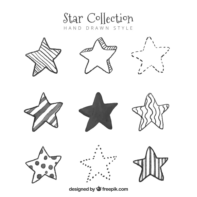 Star Elements -  Vintage -Vector -Star Ornaments - decoration
