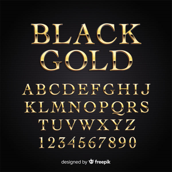 Gold Numbers  - Gold -Commom Number Effects