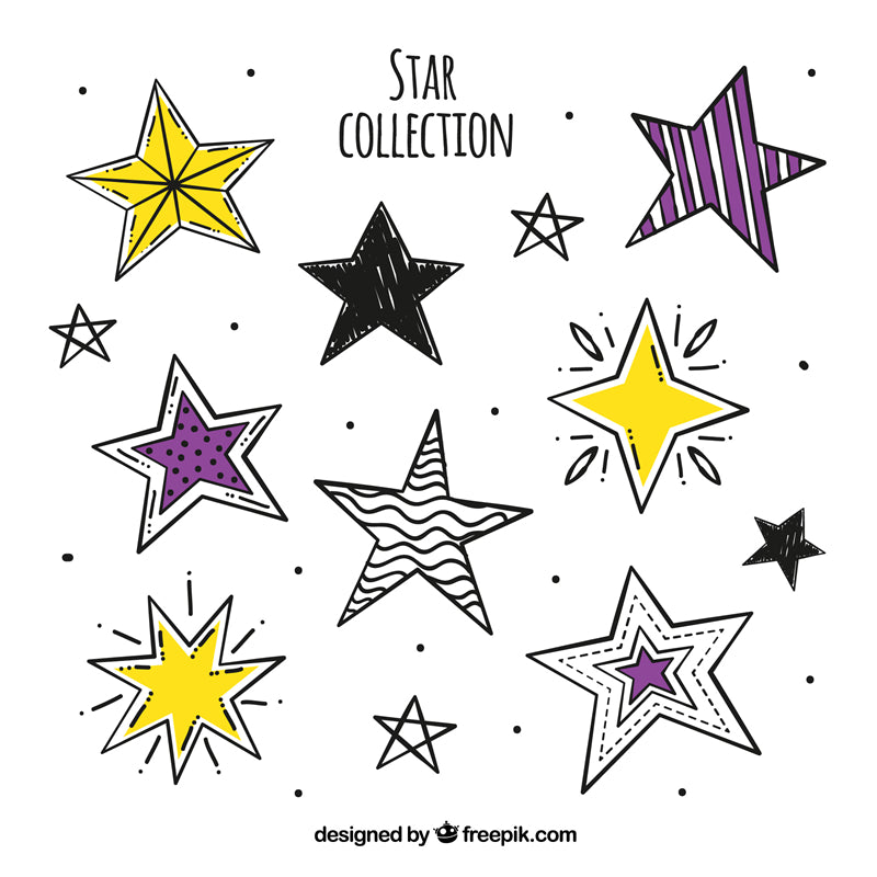 Star Elements -  Vintage -Vector -Star Ornaments - decoration