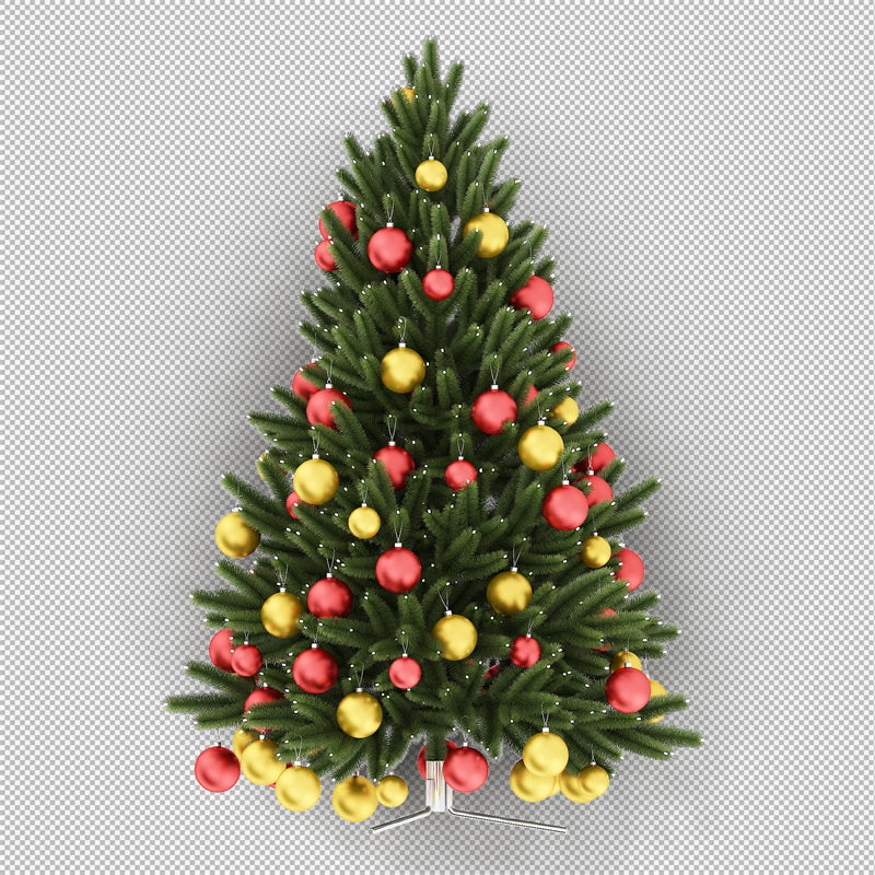 Illustration d'un sapin de Noël dessiné à la main - Vecteur - Téléchargement gratuit au format PNG/PSD/JPG