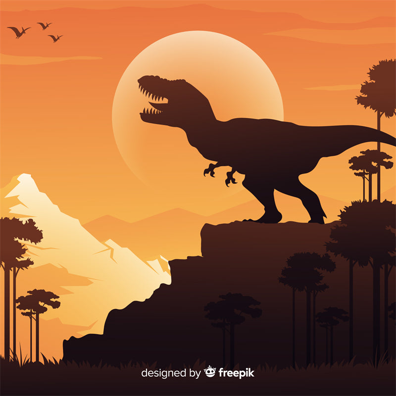 Éléments de dinosaures - Dessin à la main - Vintage - Croquis - Vecteur gratuit