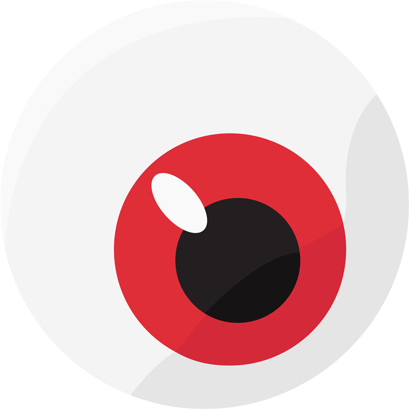 Illustration d'un globe oculaire dessiné à la main - Vecteur - Conception de logo - Yeux enflammés