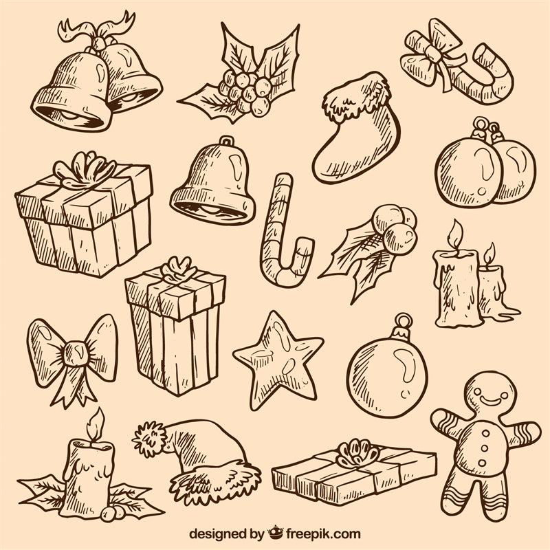 Décoration de Noël à la main - Illustration - Téléchargement gratuit - Png/PSD/JPG