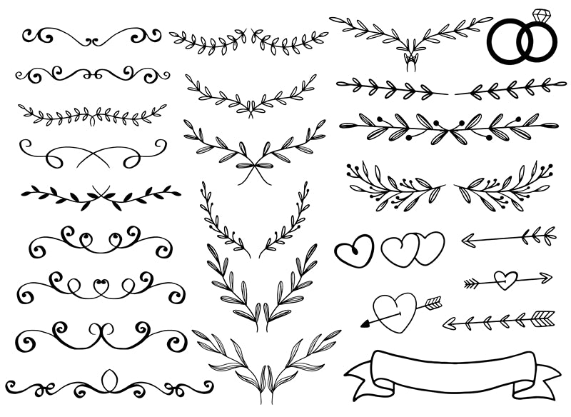 Éléments de branche - Illustration vectorielle - Plante ornementale - Maquettes de logo de branche à télécharger gratuitement