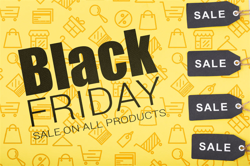 Black Friday Sale Background - Banner Poster Background Mockups -Illustration Vector Design Template
