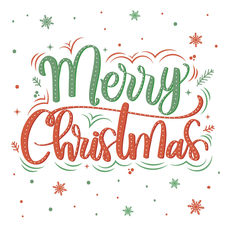 Merry Christmas Handwriting Elements - Vector - Illustration - Happy New yaer - Warm Wishes -Holly Jolly-Free Download