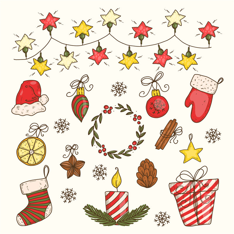 Décoration de Noël à la main - Illustration - Téléchargement gratuit - Png/PSD/JPG
