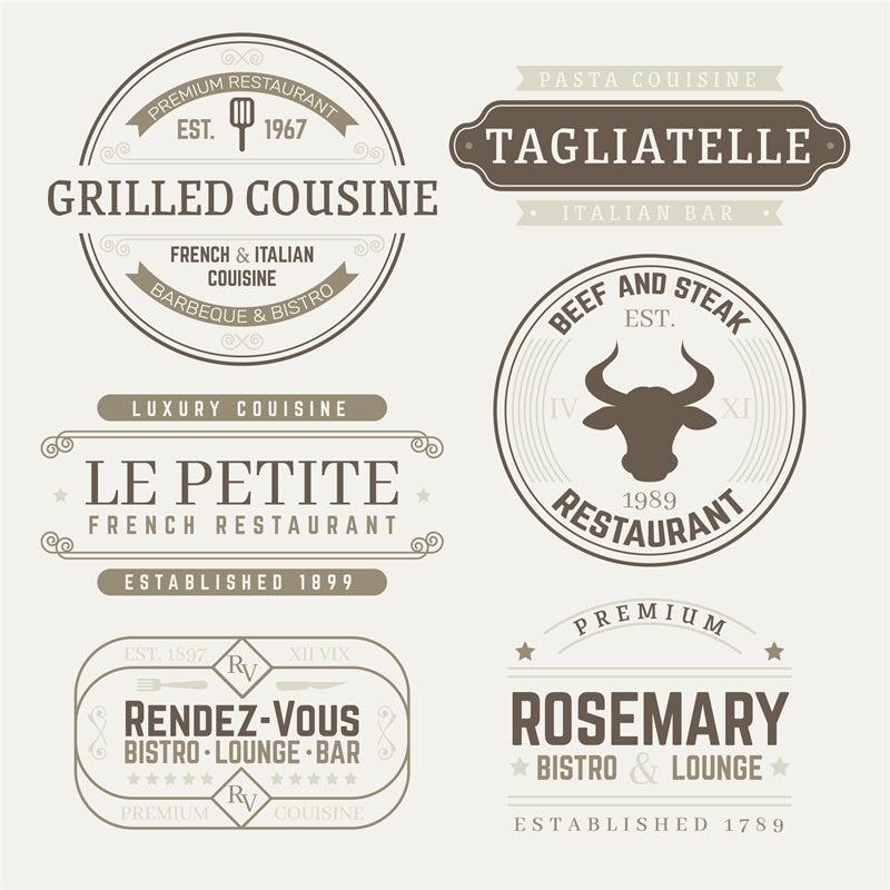 cooking -kitchen -elements -designs -logo mockups -chef 