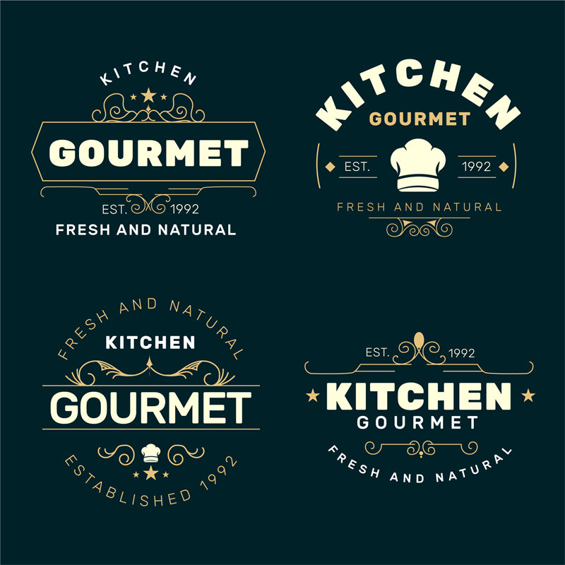 cooking -kitchen -elements -designs -logo mockups -chef 