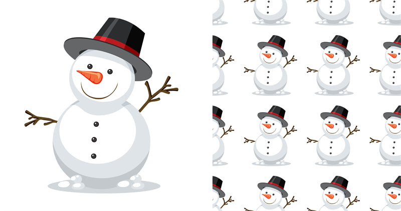 Bonhomme de neige d'hiver, saison de Noël, éléments dessinés à la main - Téléchargement gratuit au format PNG/PSD/JPG