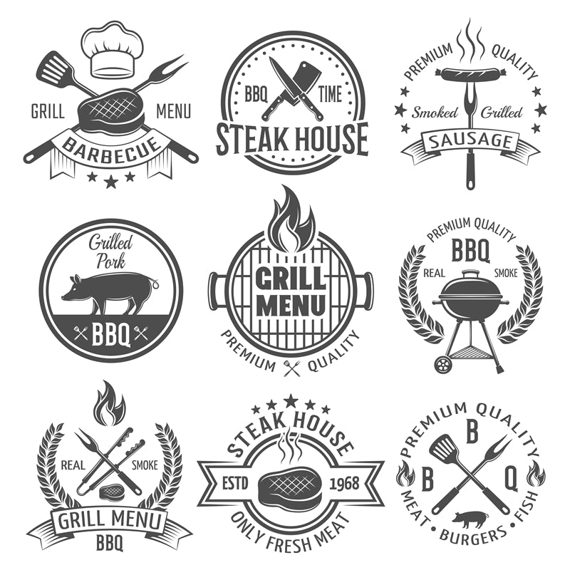 cooking -kitchen -elements -designs -logo mockups -chef 