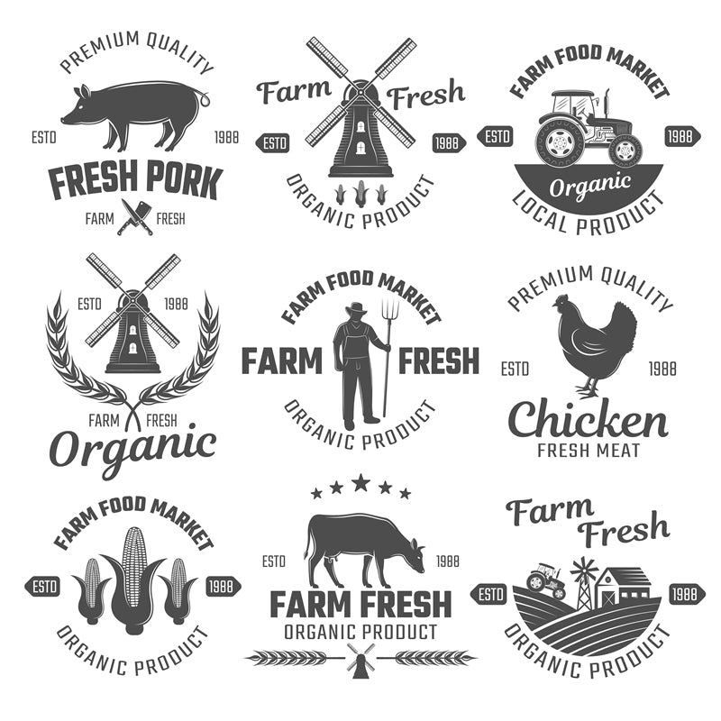Farm Logo Mockups - Vetor Design -Free For commercial use 