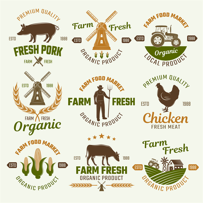 Farm Logo Mockups - Vetor Design -Free For commercial use 