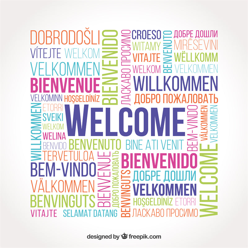 Handwriting Welcome Vector For Comercial Use- Greeting Words - Illustration PSD/SVG/EPS/PNG 