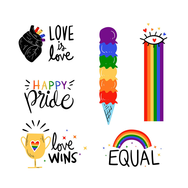 COLLECTION DE SLOGANS ÉCRITS À LA MAIN LGBTQ+ - L'amour est amour - Slogan vectoriel pour gays, lesbiennes, bisexuels et transsexuels TÉLÉCHARGEMENT GRATUIT