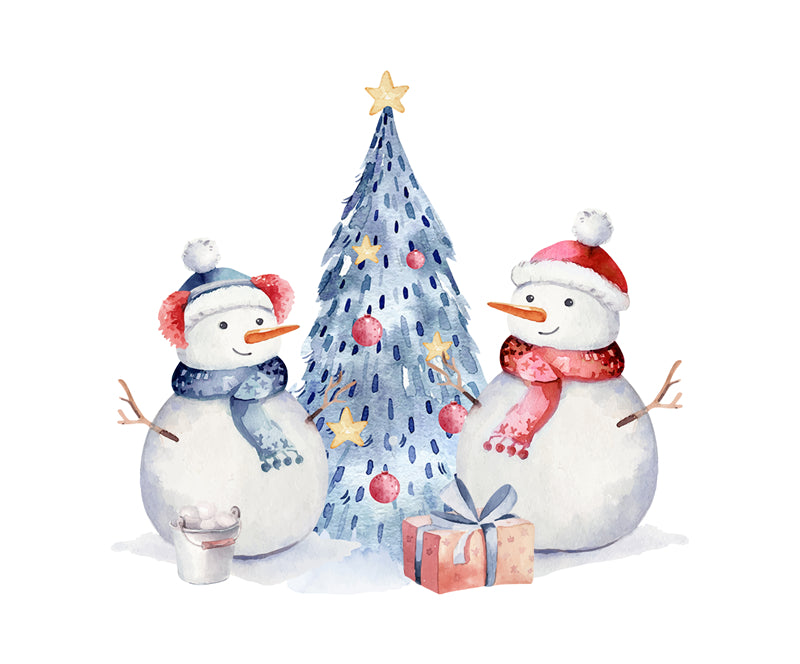 Bonhomme de neige d'hiver, saison de Noël, éléments dessinés à la main - Téléchargement gratuit au format PNG/PSD/JPG