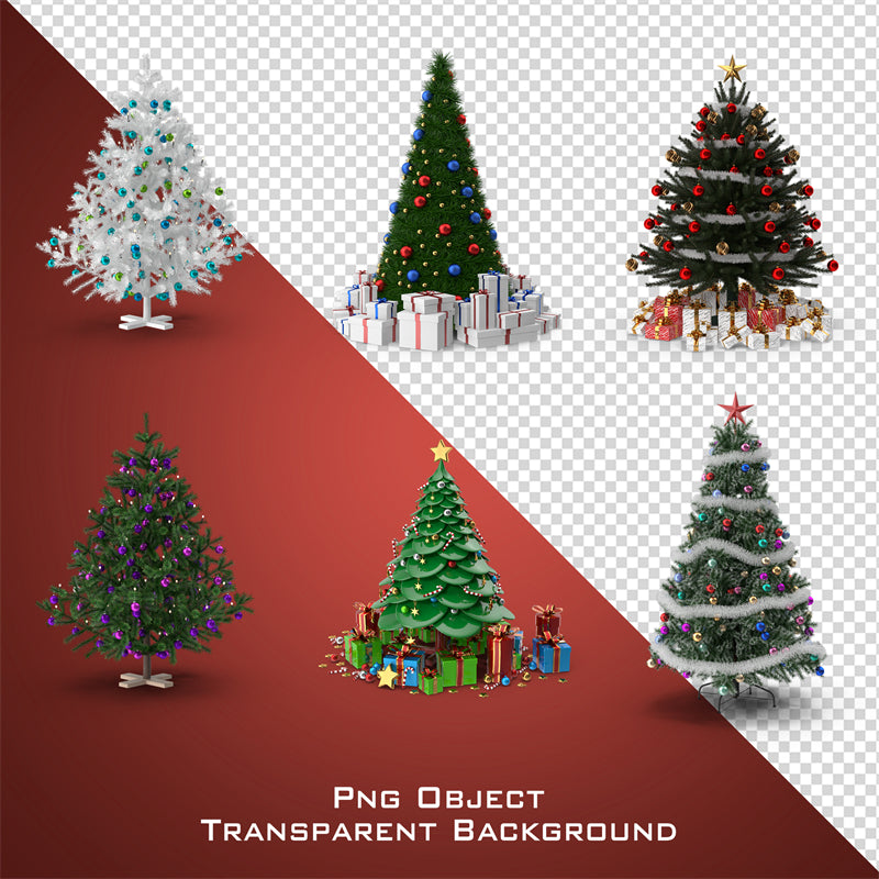 Illustration d'un sapin de Noël dessiné à la main - Vecteur - Téléchargement gratuit au format PNG/PSD/JPG