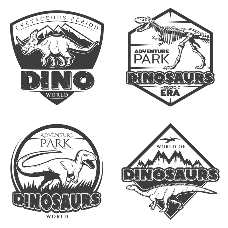 Éléments de logo Dinosaures - Maquettes, badges et icônes gratuits