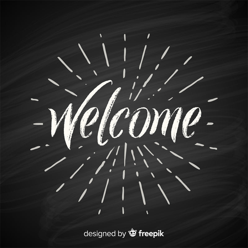 Handwriting Welcome Vector For Comercial Use- Greeting Words - Illustration PSD/SVG/EPS/PNG 