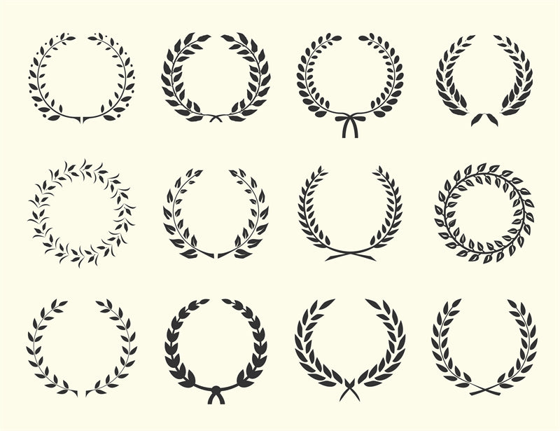 Collection de dessins vectoriels de branches et de couronnes à télécharger gratuitement - Illustration Décor PNG/PSD/JPG