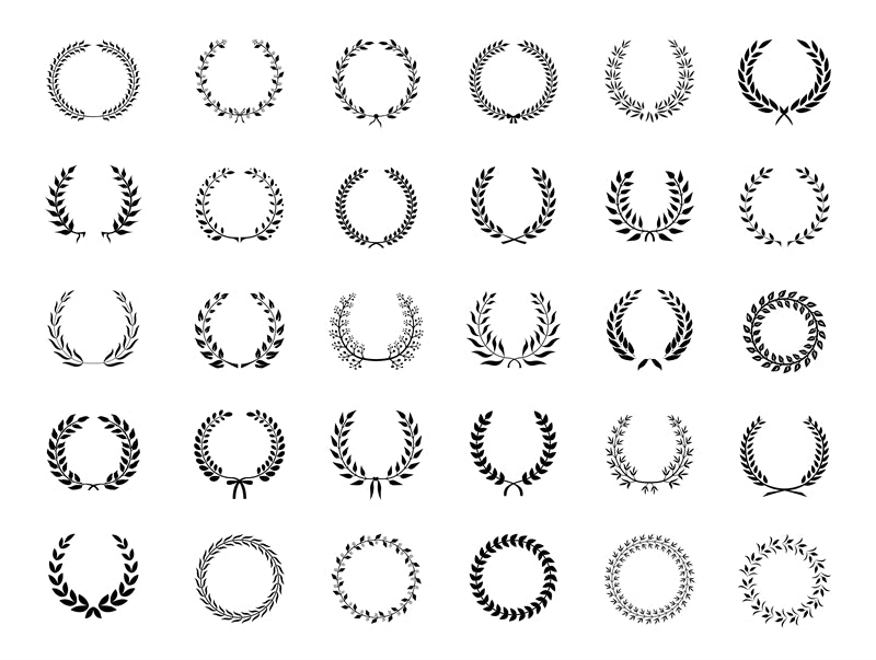 Éléments de branche - Illustration vectorielle - Plante ornementale - Maquettes de logo de branche à télécharger gratuitement