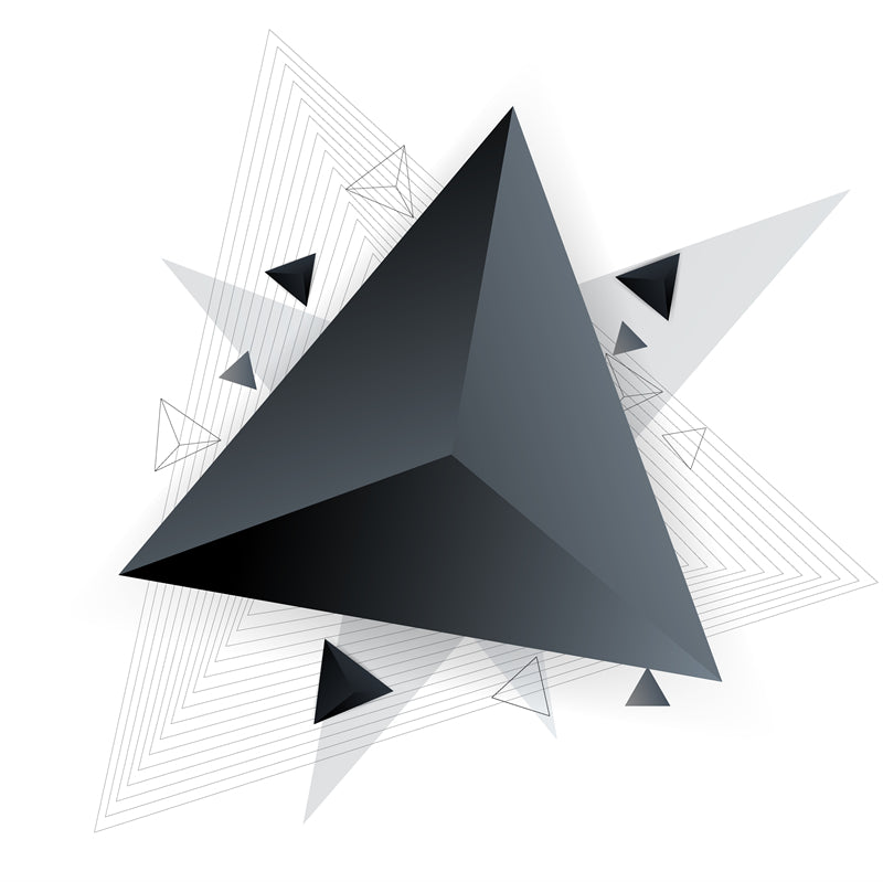 Modèle de logo graphique abstrait triangulaire - Fond d'écran publicitaire - Fond d'écran géométrique - Téléchargement gratuit au format PNG/PSD/JPG