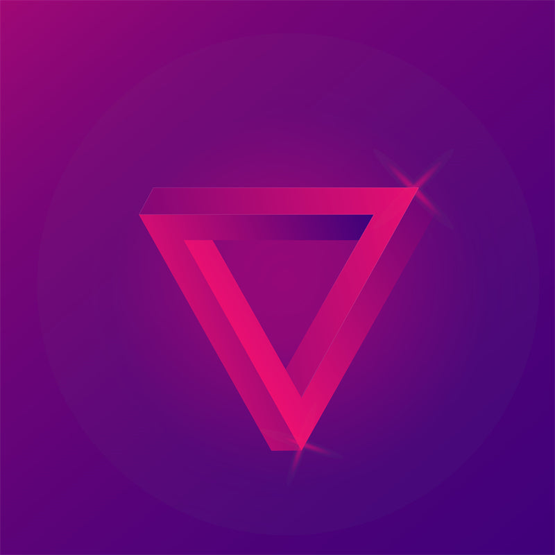 Modèle de logo graphique abstrait triangulaire - Fond d'écran publicitaire - Fond d'écran géométrique - Téléchargement gratuit au format PNG/PSD/JPG