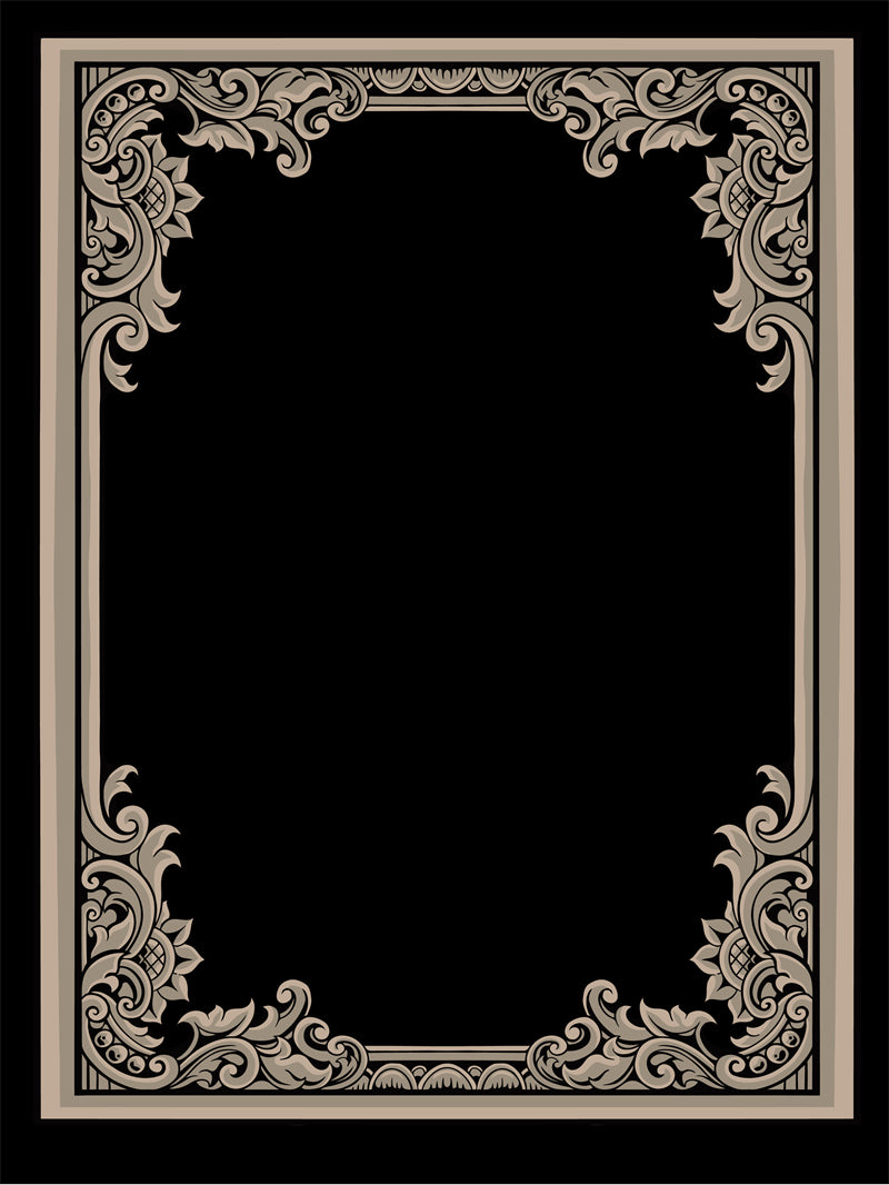 Collection de cadres de luxe, bordures victoriennes vintage, motifs décoratifs à la main - Téléchargement gratuit en format Png/PSD/JPG