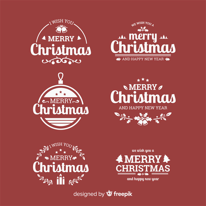 Handwriting Merry Christmas Title Logo Badge Decoration - DIY Elements - Logo Flag Business Advertising-Png