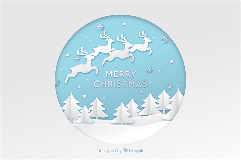 Santa Sleigh &Reindeer - Christmas Season Elements - Elk Pattern -  Png/PSD/JPG/ Free Download