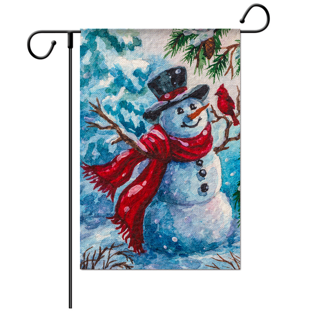 Christmas Welcome Flag - Garden Flag - Yard Flag Designs - Illustration