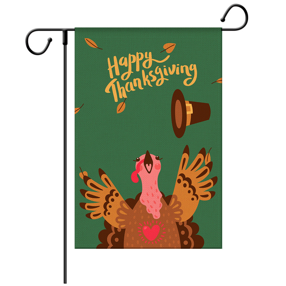 Spring Welcome Flag -Seasonal Garden Flag - Yard Flag Designs - Illustration