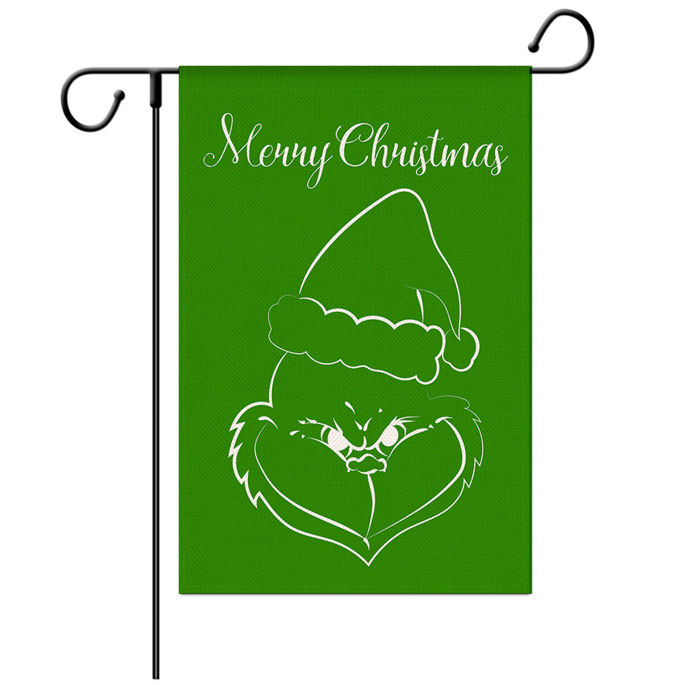 Easter Welcome Flag - Bunny Garden Flag - Yard Flag Designs - Illustration