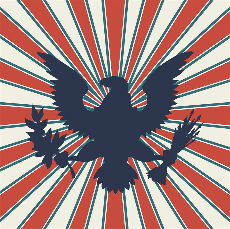 USA BALD Eagle Elements - Illustration - Design Vector Handdraw