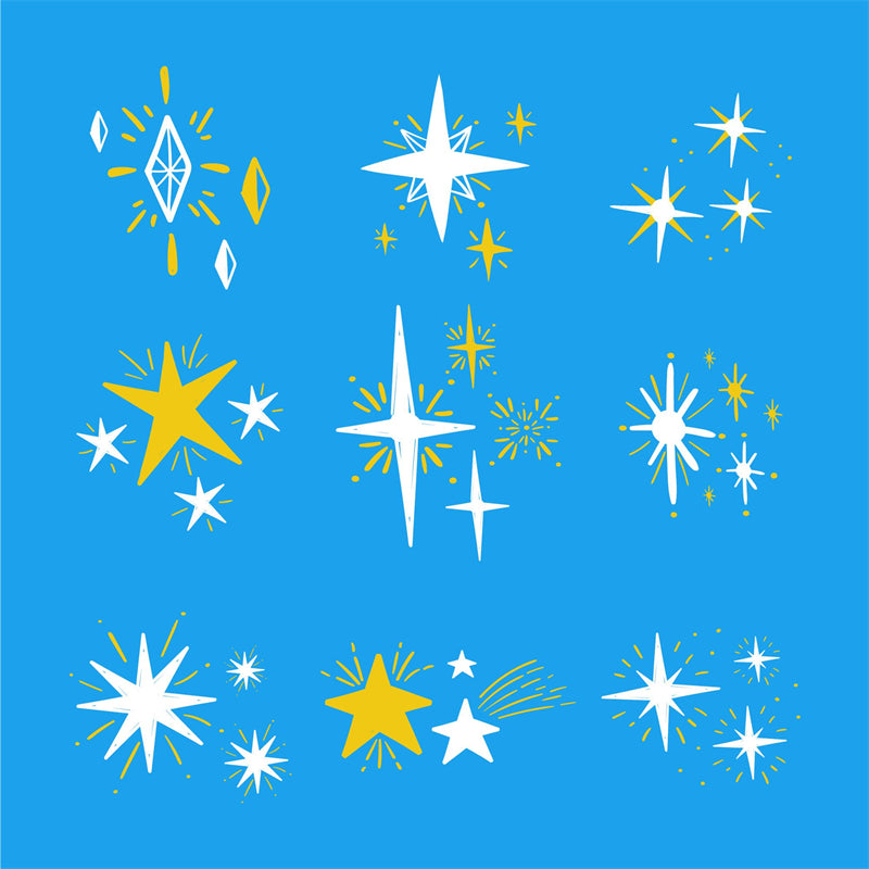 Star Elements -  Vintage -Vector -Star Ornaments - decoration