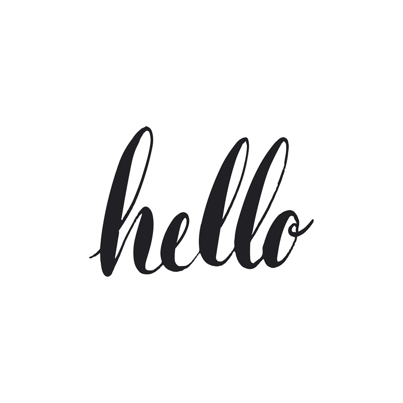 Bonjour, écriture manuscrite, vecteur – Mots de bienvenue – Illustration PSD/SVG/EPS/PNG