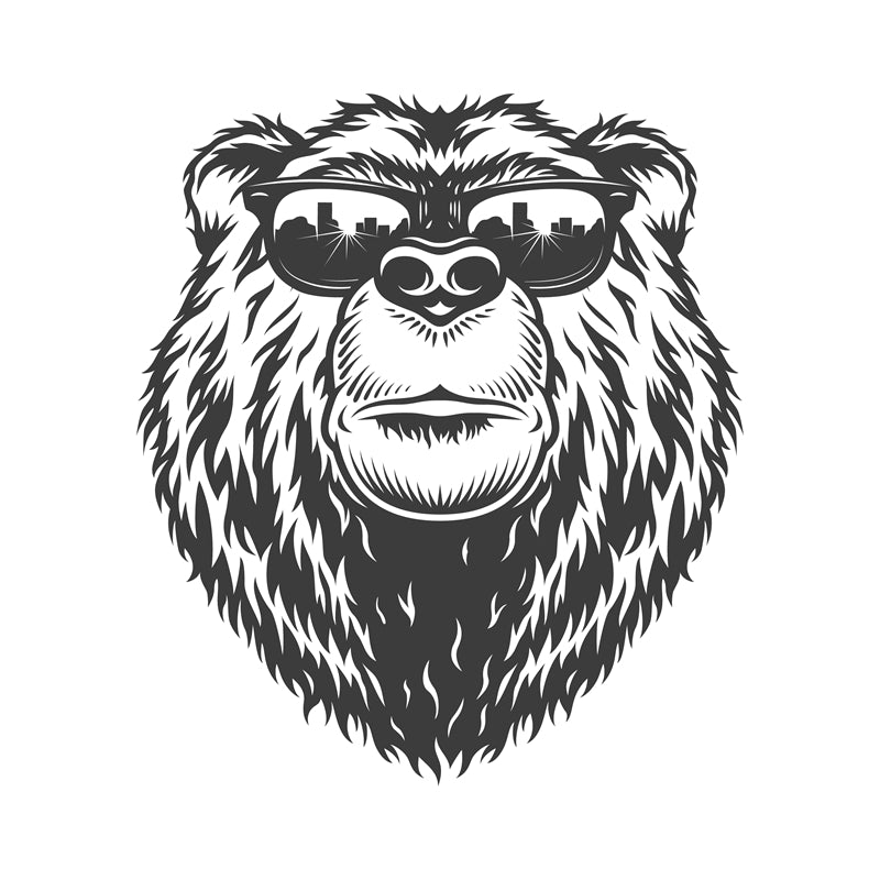 Bear Illustration - Handdraw ELEMENTS - Logo Design Download   