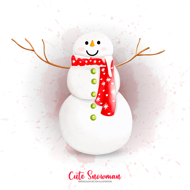 Bonhomme de neige d'hiver, saison de Noël, éléments dessinés à la main - Téléchargement gratuit au format PNG/PSD/JPG