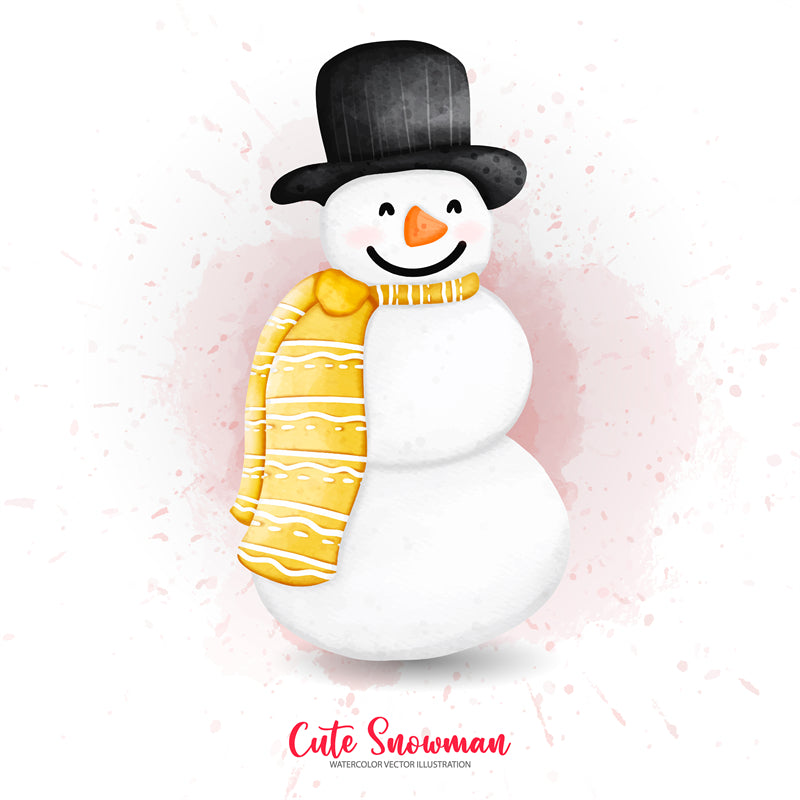 Bonhomme de neige d'hiver, saison de Noël, éléments dessinés à la main - Téléchargement gratuit au format PNG/PSD/JPG