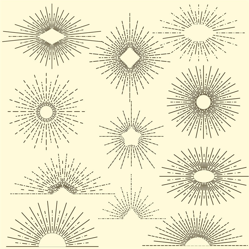 Handdraw Sun burst line elements - Clip - Icon - 