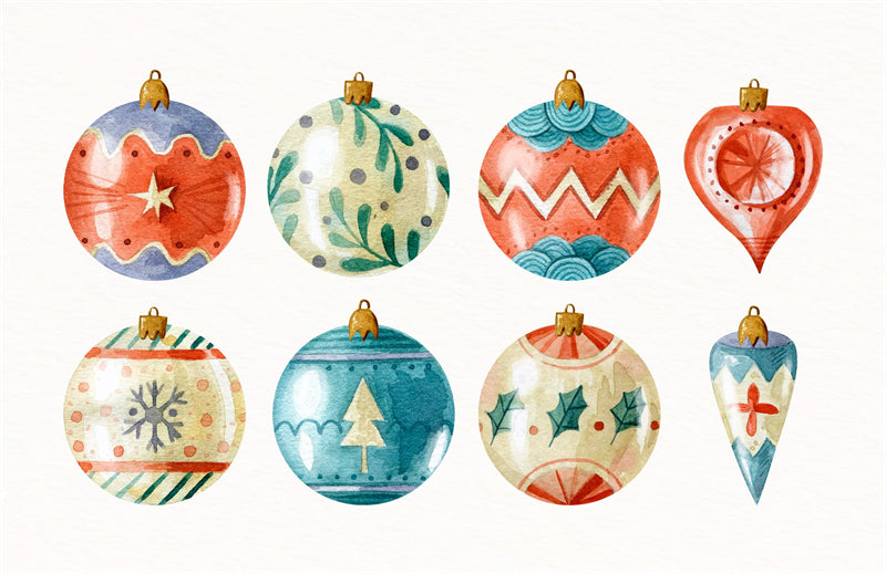 Handdraw Christmas Ball Decoration Illustration - Vector  - Png/PSD/JPG/ Free Download 