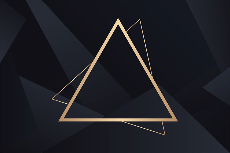 Modèle de logo graphique abstrait triangulaire - Fond d'écran publicitaire - Fond d'écran géométrique - Téléchargement gratuit au format PNG/PSD/JPG