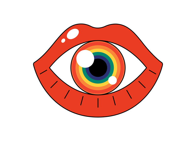 Illustration d'un globe oculaire dessiné à la main - Vecteur - Conception de logo - Yeux enflammés