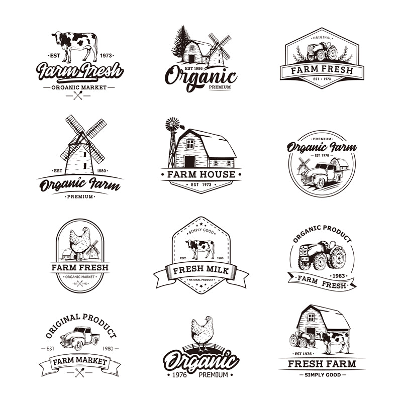 Farm Logo Mockups - Vetor Design -Free For commercial use