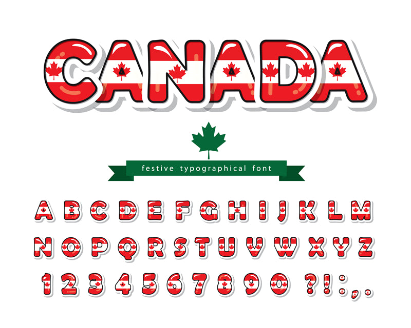 Police Canada Maple - Image vectorielle gratuite