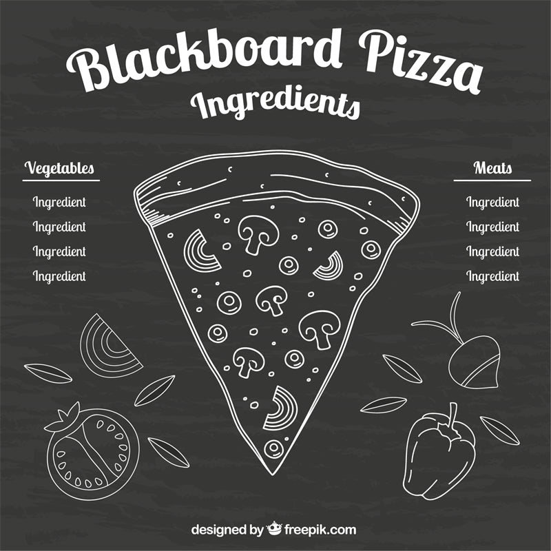 Illustration de pizza dessinée à la main - Icône de clip - Croquis de pizza - Éléments vectoriels EPS/AI/PSD PNG/JPG TÉLÉCHARGEMENT GRATUIT