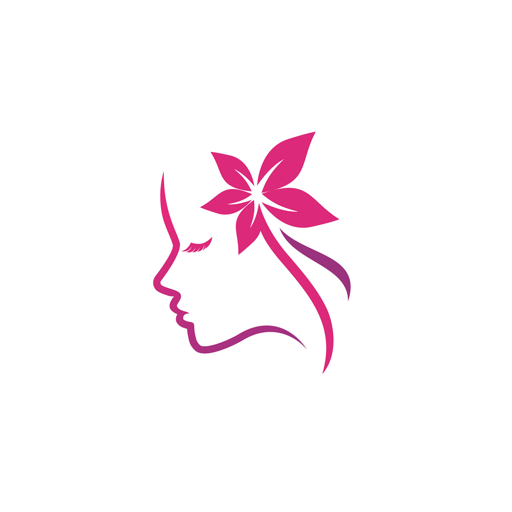 Woman Beauty Spa Organic logo badge design elements mockups
