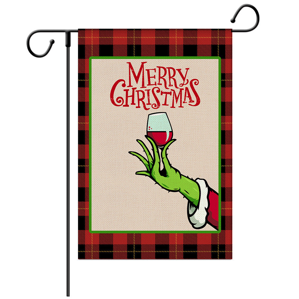 Easter Welcome Flag - Bunny Garden Flag - Yard Flag Designs - Illustration
